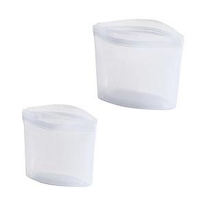 STASHER スタッシャーシリコーンバッグ ボウル2点セット（SS、S） クリア ST2PKB01 [電子レンジ対応/食洗器対応] | 