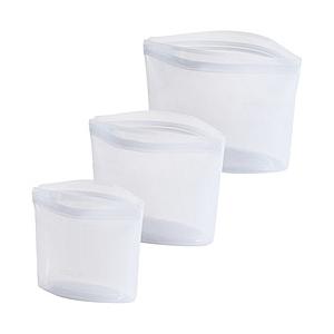 STASHER スタッシャーシリコーンバッグ ボウル3点セット（SS、S、M） クリア ST3PKB01 [電子レンジ対応/食洗器対応] | 