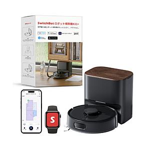 SWITCHBOT ロボット掃除機K11+ Switch Bot ブラック  ［吸引タイプ］ | 