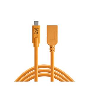 テザーツールズ CUCA415-ORG TetherPro USB-C to USB Female Adapter （extender） CUCA415-ORG｜y-sofmap