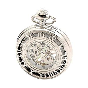 インテック 懐中時計 手巻 47mmハンタースケルトン シルバー CHARLES-HUBERT(チャールズ・ヒューバート) シルバー 3928 | 