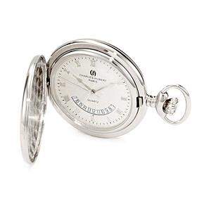 インテック 懐中時計 クォーツ 47mm ハンター CHARLES-HUBERT(チャールズ・ヒューバート) シルバー 3900-W | 