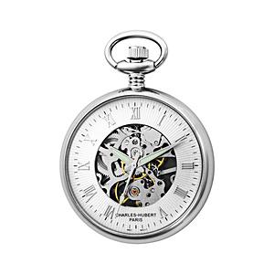 インテック 懐中時計 手巻 42mm オープン  シルバー 3673 | 