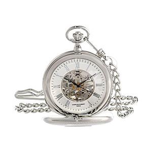 インテック 懐中時計 手巻 51mm ダブルハンター CHARLES-HUBERT(チャールズ・ヒューバート) シルバー 3953-W | 