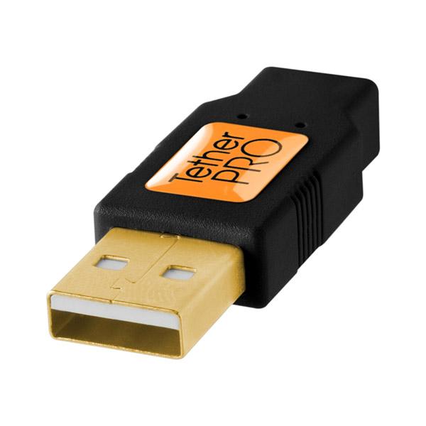 テザーツールズ CU5450 TetherPro USB 2.0 male to Mini-B 5 pin, 15 BLK   CU5450｜y-sofmap｜04