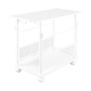 バウヒュッテ 昇降式L字サイドデスク [W390ｘD820ｘH570〜780mm] BHD-820H(ラージタイプ) ホワイト BC-BHD-820H-WH | 