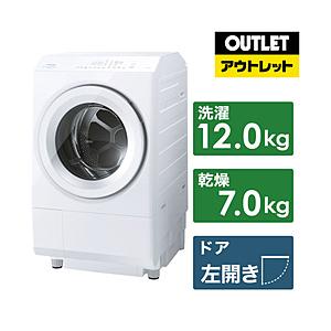 ドラム式洗濯乾燥機 ZABOON（ザブーン） グランホワイト TW-127XH3L(W) [洗濯12.0kg /乾燥7.0kg /ヒートポンプ乾燥 /左開き]【生産完了品】 | TOSHIBA