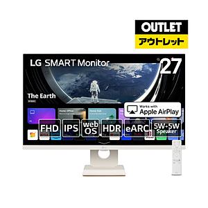 LG(エルジー) PCモニター SMART Monitor ホワイト 27SR50F-W [27型 /フルHD(1920×1080) /ワイド]【外箱不良品】 | LGエレクトロニクス