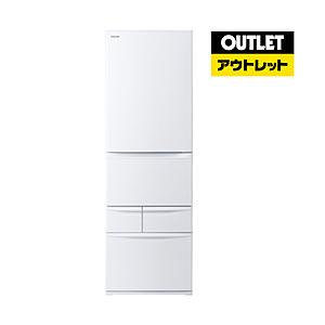 冷蔵庫 VEGETA（ベジータ）GK マットホワイト GR-W41GK-WU [幅60cm /411L /5ドア /右開きタイプ /2024年]【生産完了品】【基本設置料金セット】 | TOSHIBA