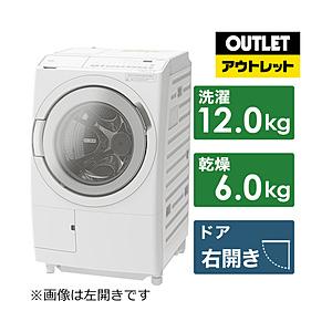 ドラム式洗濯乾燥機 ホワイト BD-SV120HR-W [洗濯12.0kg /乾燥6.0kg /ヒーター乾燥(水冷・除湿タイプ) /右開き]【生産完了品】 【お届け日時指定不可】 | 日立