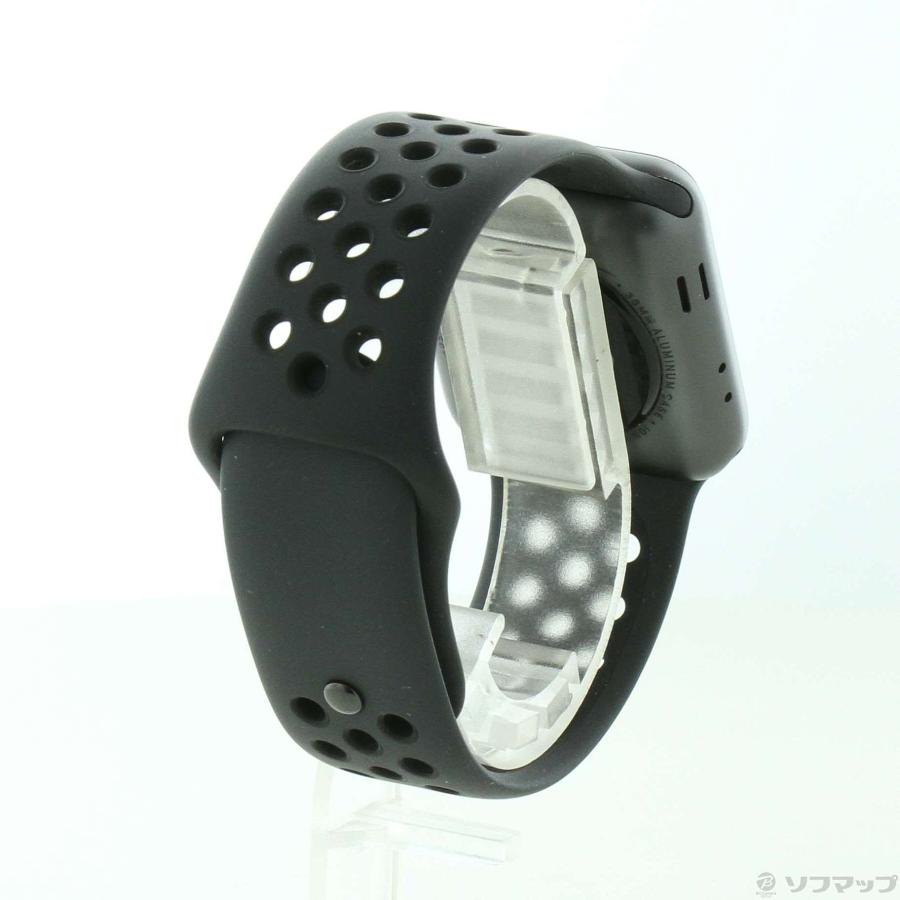 〔中古〕Apple(アップル)  Apple Watch Series 3 Nike+ GPS 38mm スペースグレイアルミニウムケース アンスラサイト／ブラックNikeスポーツバンド｜y-sofmap｜04