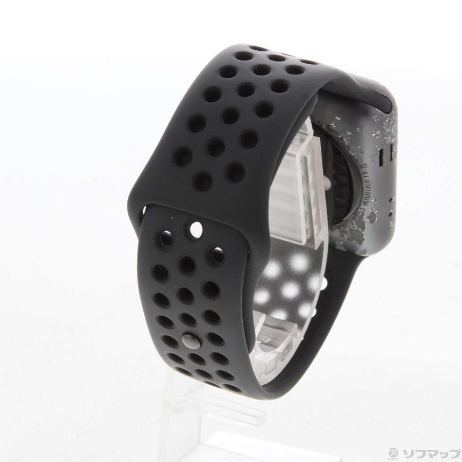 〔中古〕Apple(アップル)  Apple Watch Series 3 Nike+ GPS 42mm スペースグレイアルミニウムケース アンスラサイト／ブラックNikeスポーツバンド｜y-sofmap｜04