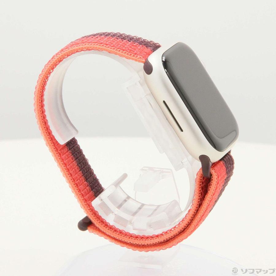 〔中古〕Apple(アップル)  Apple Watch Series 7 GPS 41mm スターライトアルミニウムケース レッドスポーツループ｜y-sofmap｜05