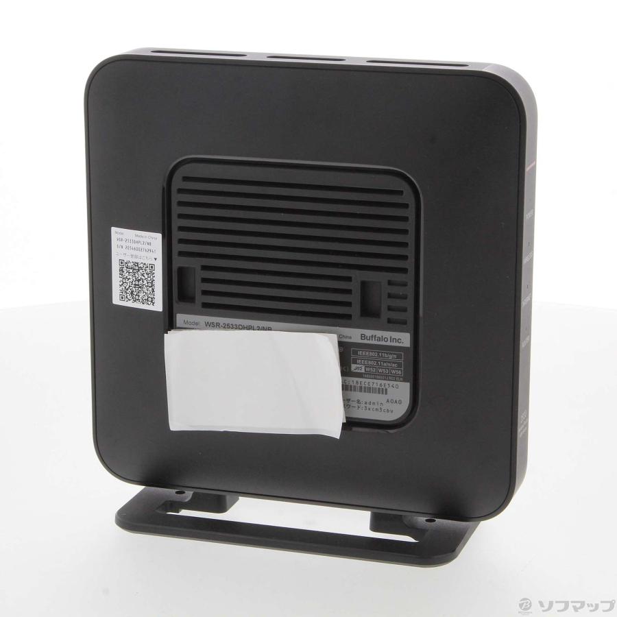 〔中古〕BUFFALO(バッファロー）  WSR-2533DHPL2／NB ブラック | BUFFALO | 04