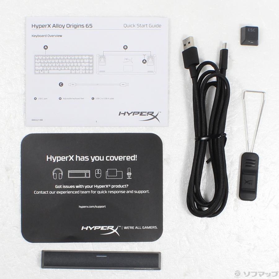 〔中古〕HyperX  Alloy Origins 65 Mechanical Gaming keyboard English Ver 青軸 |  | 05