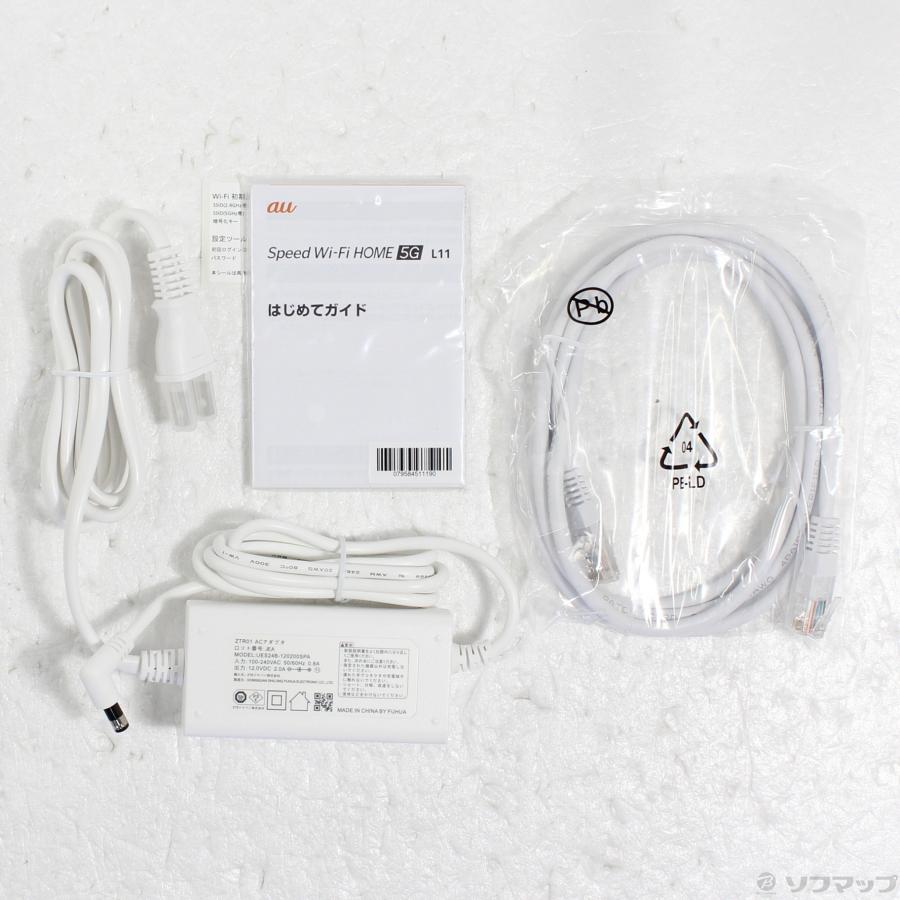 〔中古〕ZTE(ゼットティーイー)  Speed Wi-Fi HOME 5G L11 ZTR01 ホワイト |  | 05
