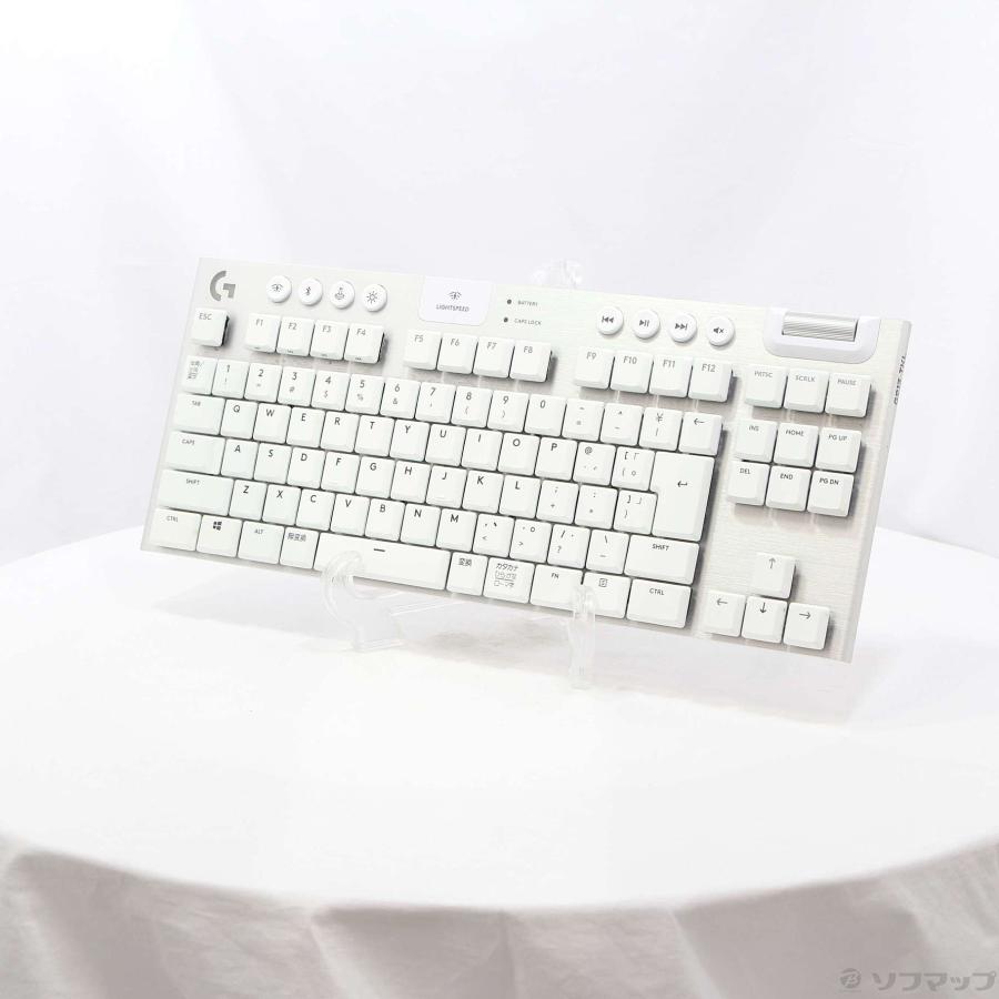 Logicool G913-TKL ホワイト タクタイル 茶軸 【中古】 logicool 〔中古〕logicool(ロジクール) タクタイル G913-TKL
