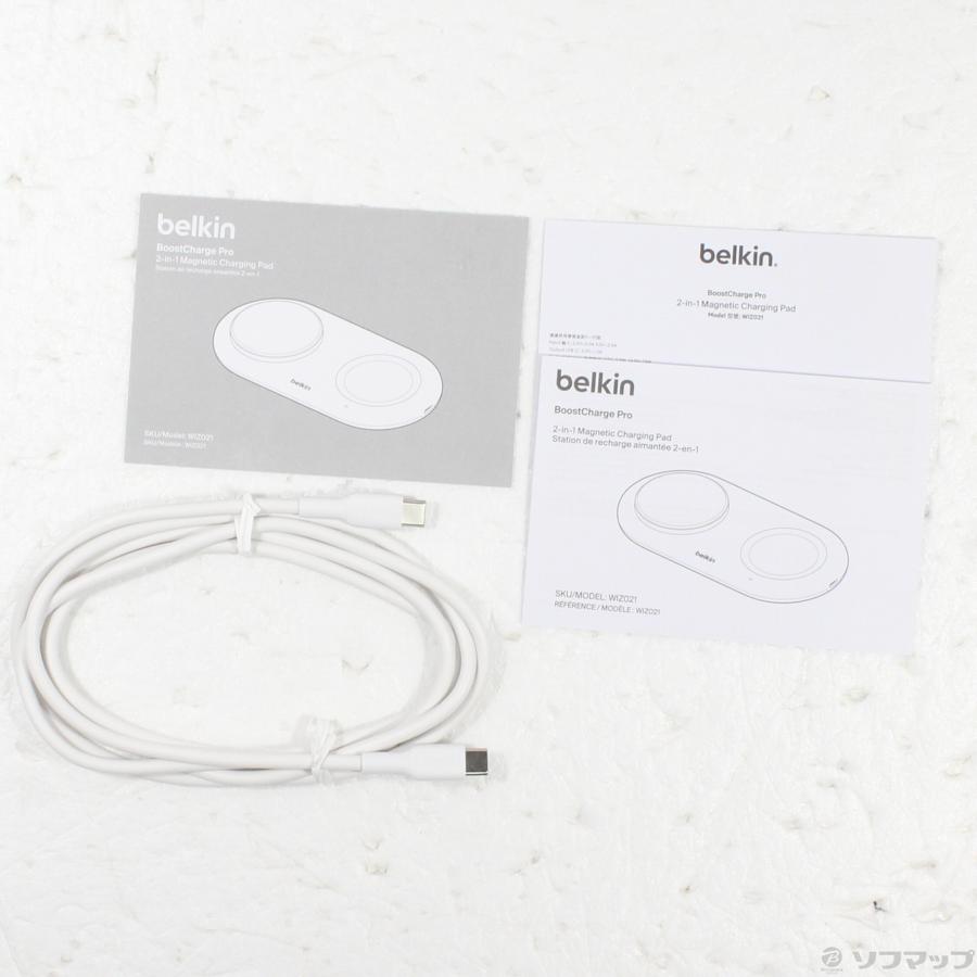 〔中古〕Belkin  〔展示品〕 BoostCharge Pro Qi2 2-in-1ワイヤレス充電パッド WIZ021qcWH ホワイト | Belkin | 05