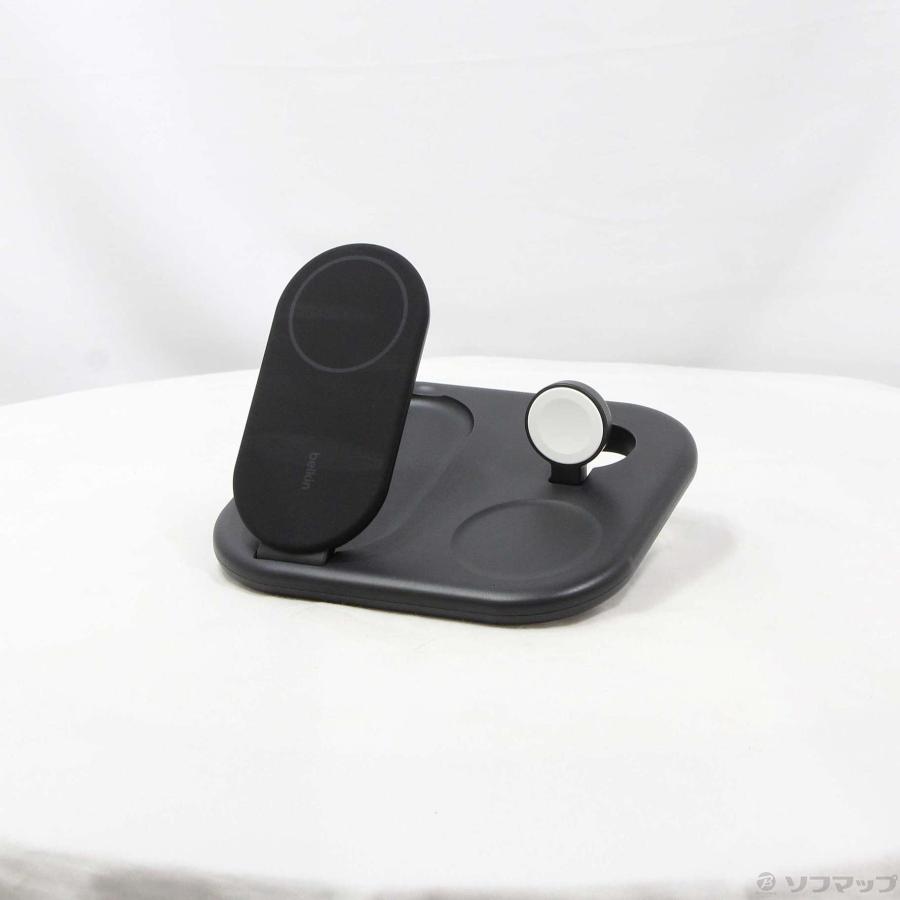 〔中古〕Belkin  〔展示品〕 BoostCharge Pro Qi2 3-in-1 折りたたみ式ワイヤレス充電器 ブラック WIZ029dqBK | Belkin | 01