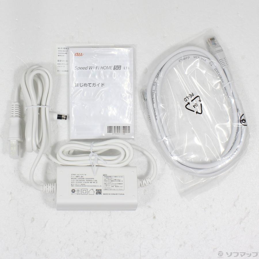 〔中古〕ZTE(ゼットティーイー)  Speed Wi-Fi HOME 5G L11 ZTR01 ホワイト |  | 05