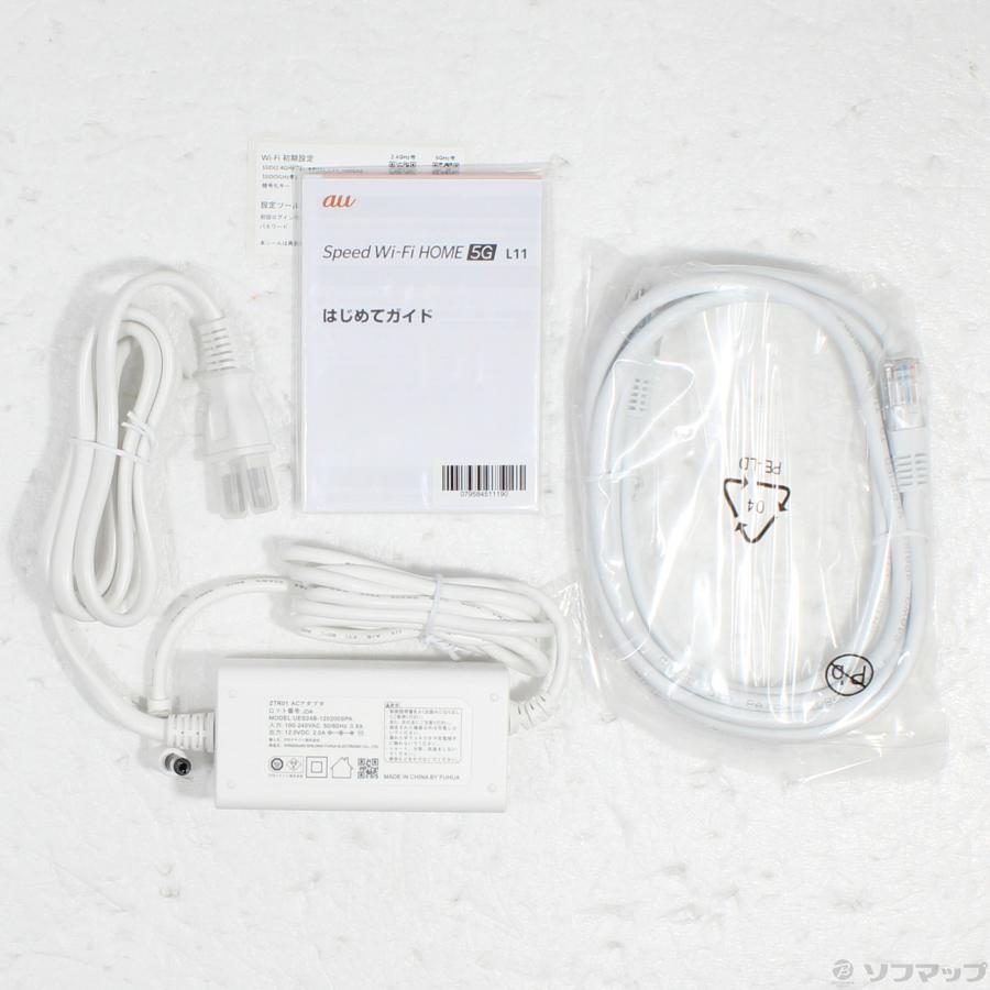 〔中古〕ZTE(ゼットティーイー)  Speed Wi-Fi HOME 5G L11 ZTR01 ホワイト |  | 05