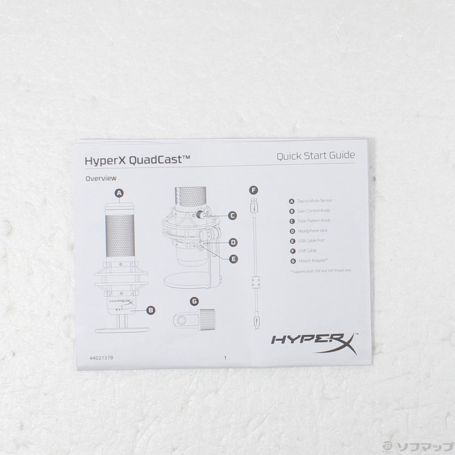 〔中古〕HYPERX  HyperX QuadCast スタンドアロンマイク HX-MICQC-BK |  | 05