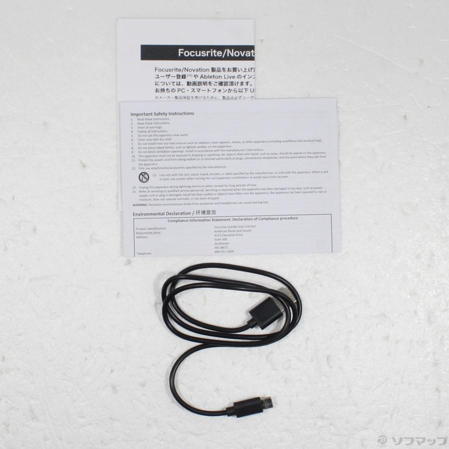 〔中古〕FOCUSRITE  Scarlett solo 3rd Gen |  | 05