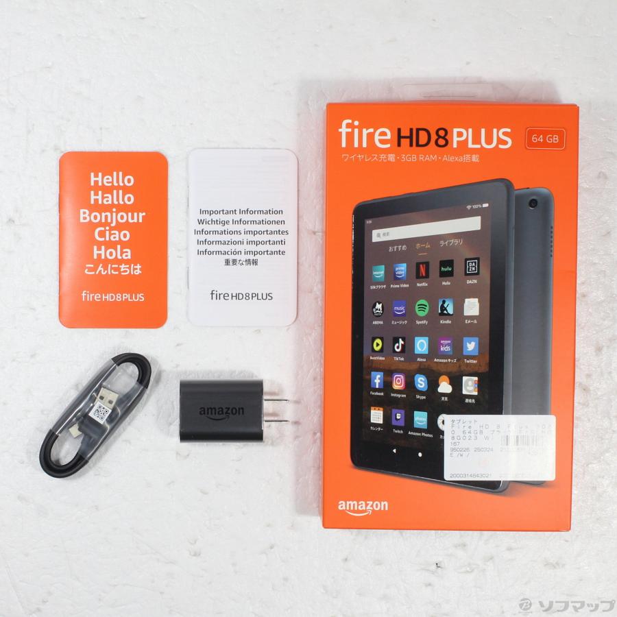 〔中古〕Amazon(アマゾン)  Fire HD 8 Plus 2020 64GB ブラック FIREHD8G023 Wi-Fi |  | 05