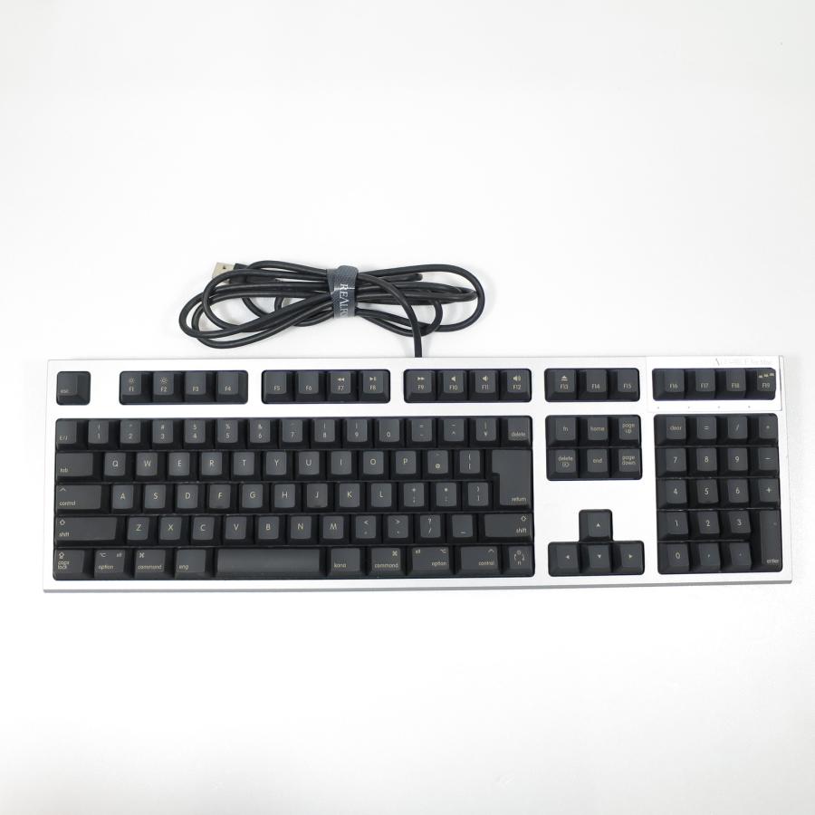 東プレ REALFORCE SA for Mac R2SA-JP3M-BK 美品 中古〕東プレ REALFORCE SA for Mac R2SA-JP3M-BK ブラック＆シルバー