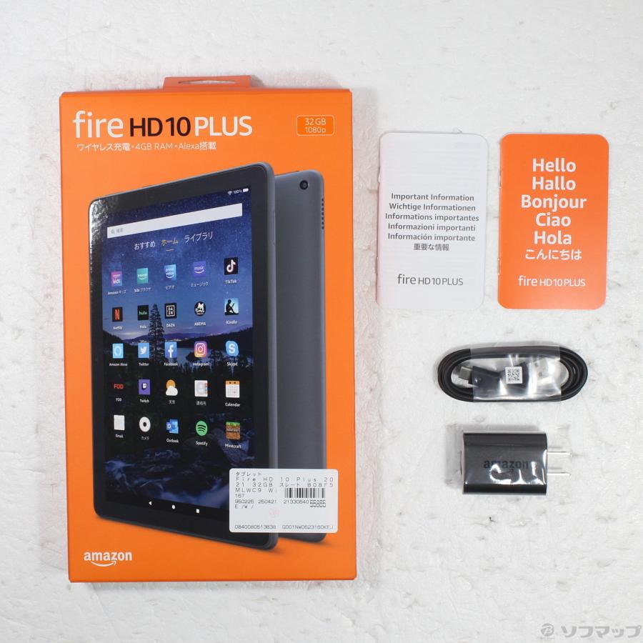 〔中古〕Amazon(アマゾン)  Fire HD 10 Plus 2021 32GB スレート B08F5MLWC9 Wi-Fi |  | 05