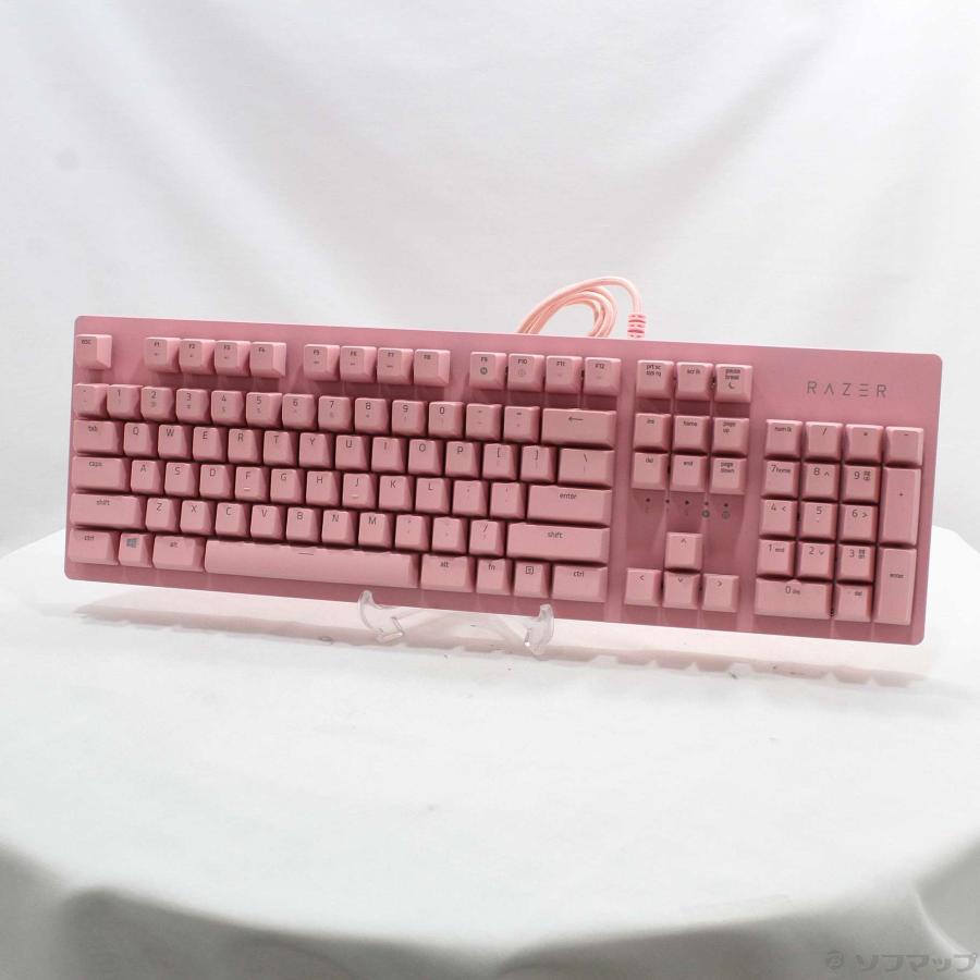 〔中古〕RAZER(レイザー)  Razer Huntsman Quartz Pink RZ03-02521800-R3M1 ピンク 紫軸 | Razer | 01