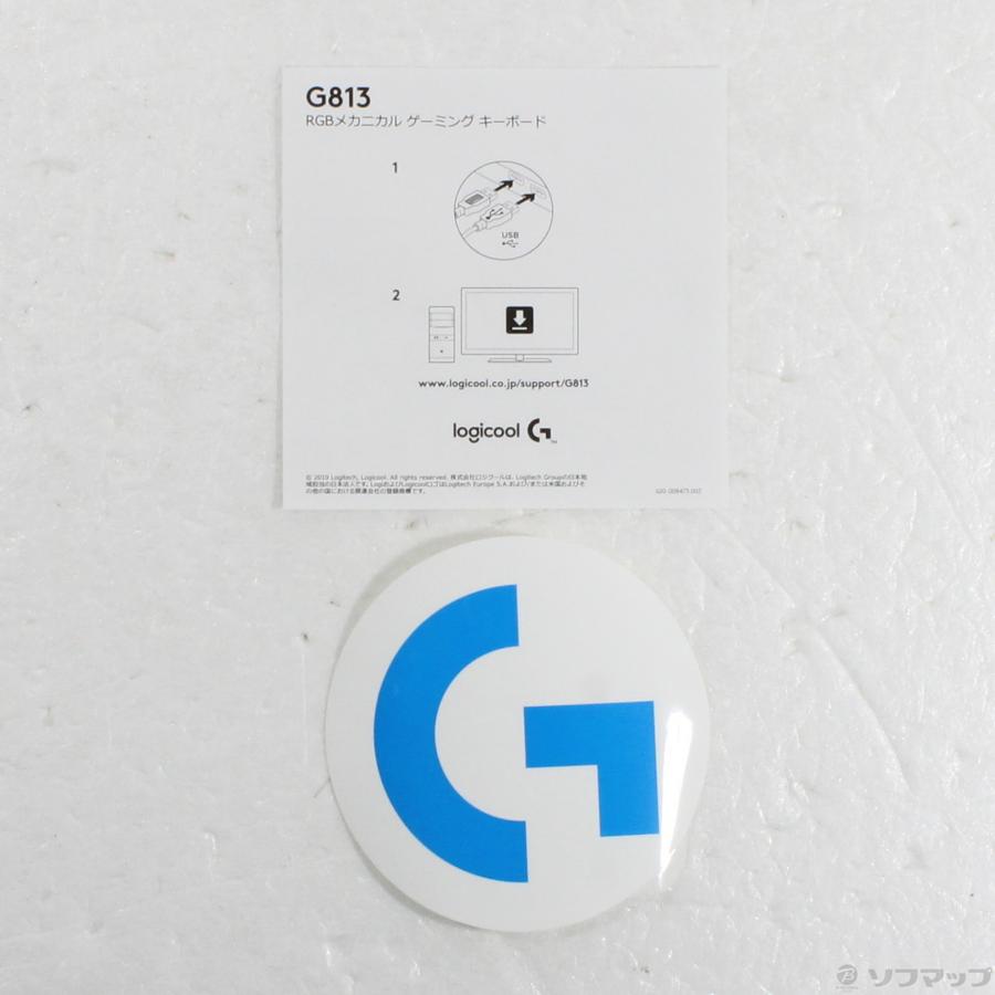 〔中古〕logicool(ロジクール)  〔展示品〕 G813 RGBメカニカル ゲーミングキーボード G813-CK クリッキー | logicool | 05