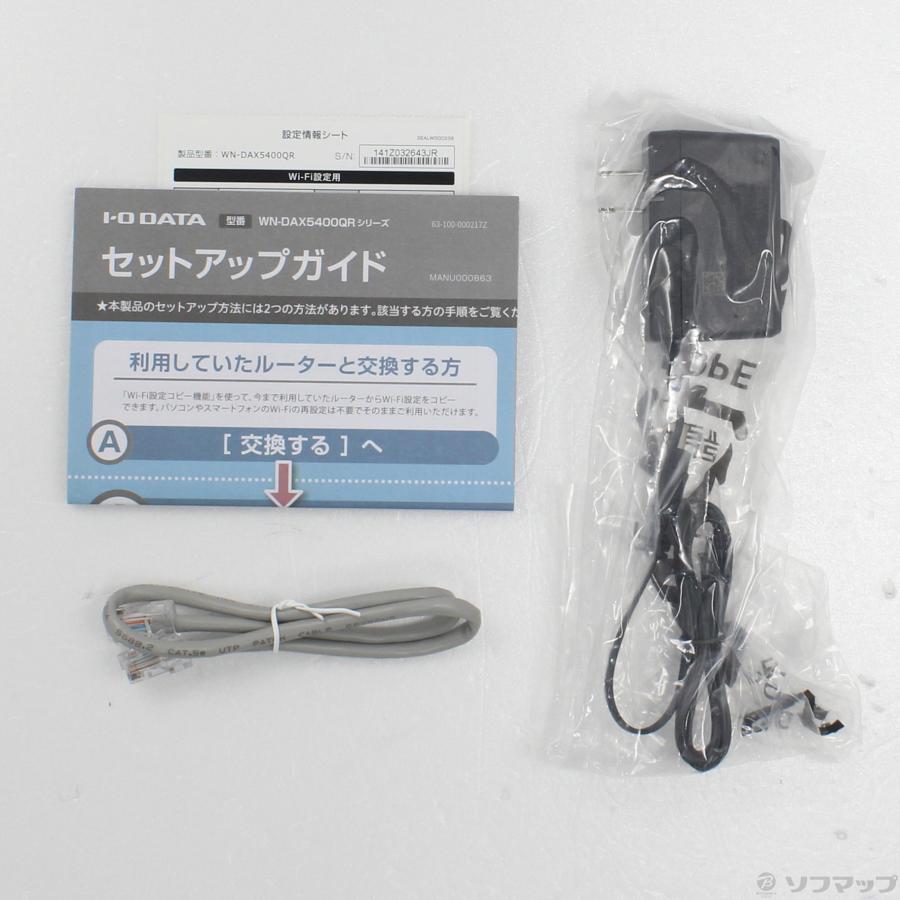 〔中古〕IO DATA(アイオーデータ)  WN-DAX5400QR | I-O DATA | 05