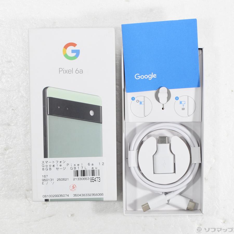 中古〕GOOGLE(グーグル) Google Pixel 6a 128GB セージ GB17L au