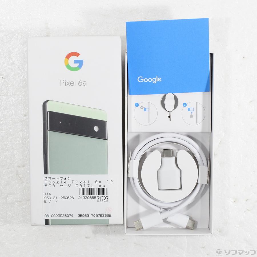中古〕GOOGLE(グーグル) Google Pixel 6a 128GB セージ GB17L au