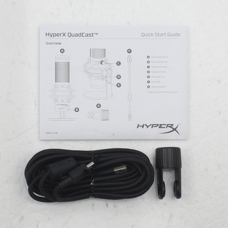 〔中古〕HYPERX  HyperX QuadCast スタンドアロンマイク HX-MICQC-BK |  | 05