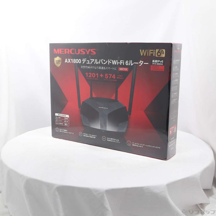 〔中古〕MERCUSYS  MR70X AX1800 デュアルバンドWi-Fi 6ルーター |  | 01