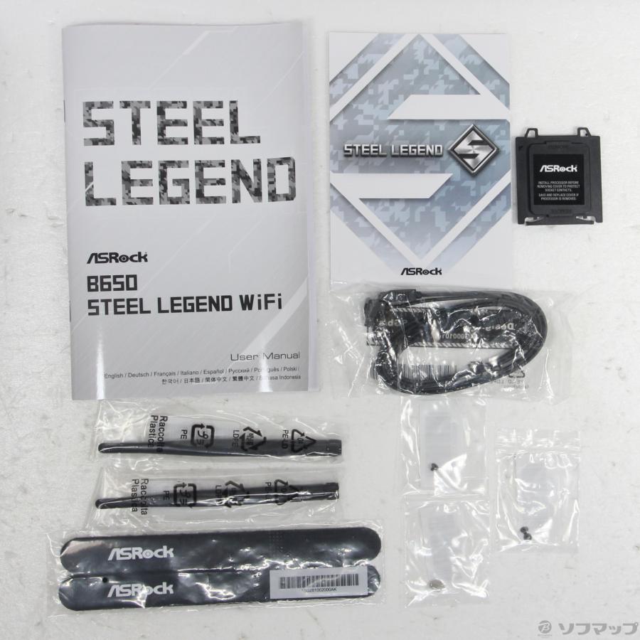 asrock b650 steel legend wifi 中古　訳あり ASRock B650 Steel Legend WiFi (B650 AM5 ATX) ｜ パソコン通販
