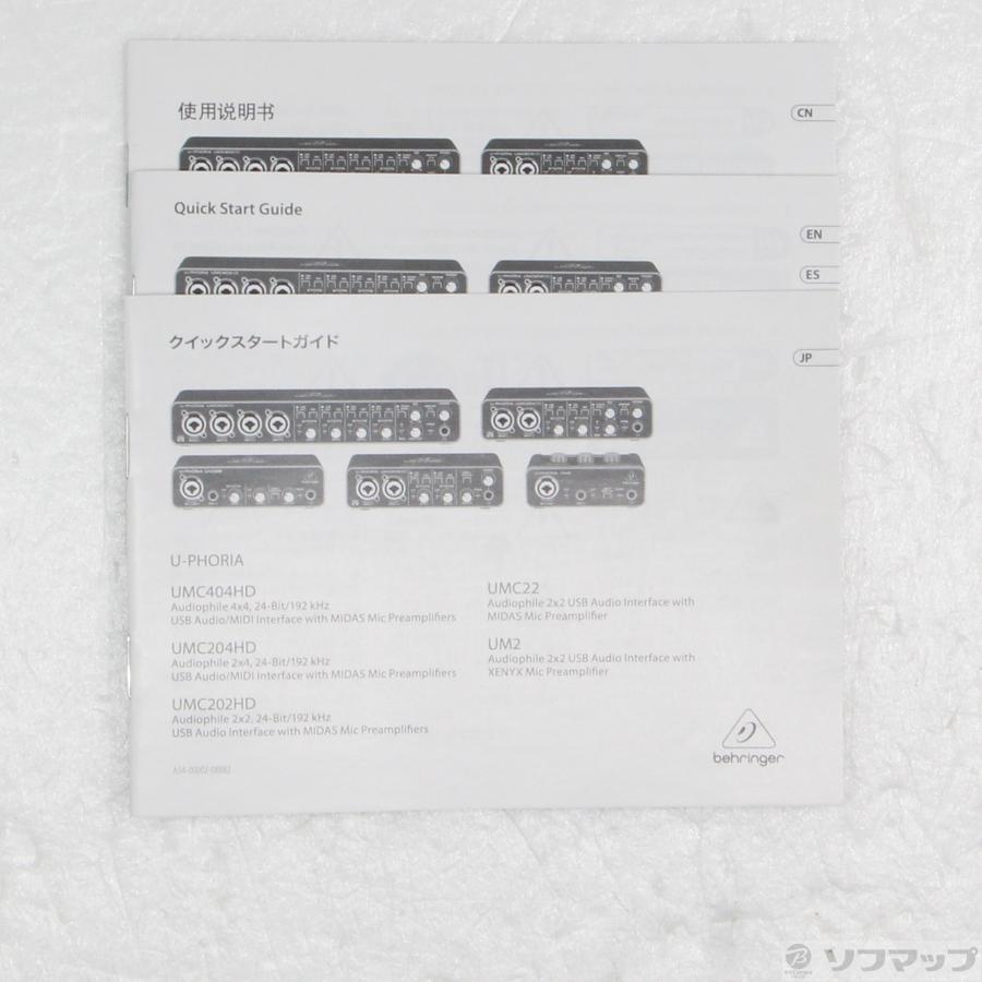 〔中古〕BEHRINGER  UMC202HD U-PHORIA |  | 05