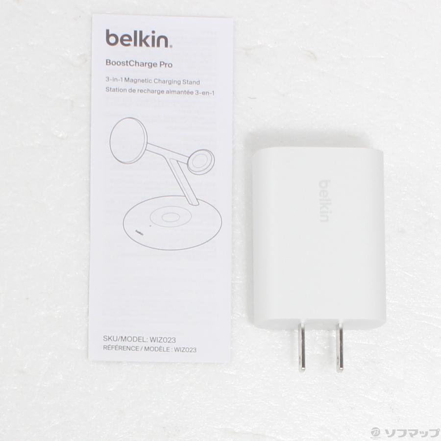 〔中古〕BELKIN  BoostCharge Pro Qi2 3-in-1 ワイヤレス充電スタンド ホワイト | Belkin | 05