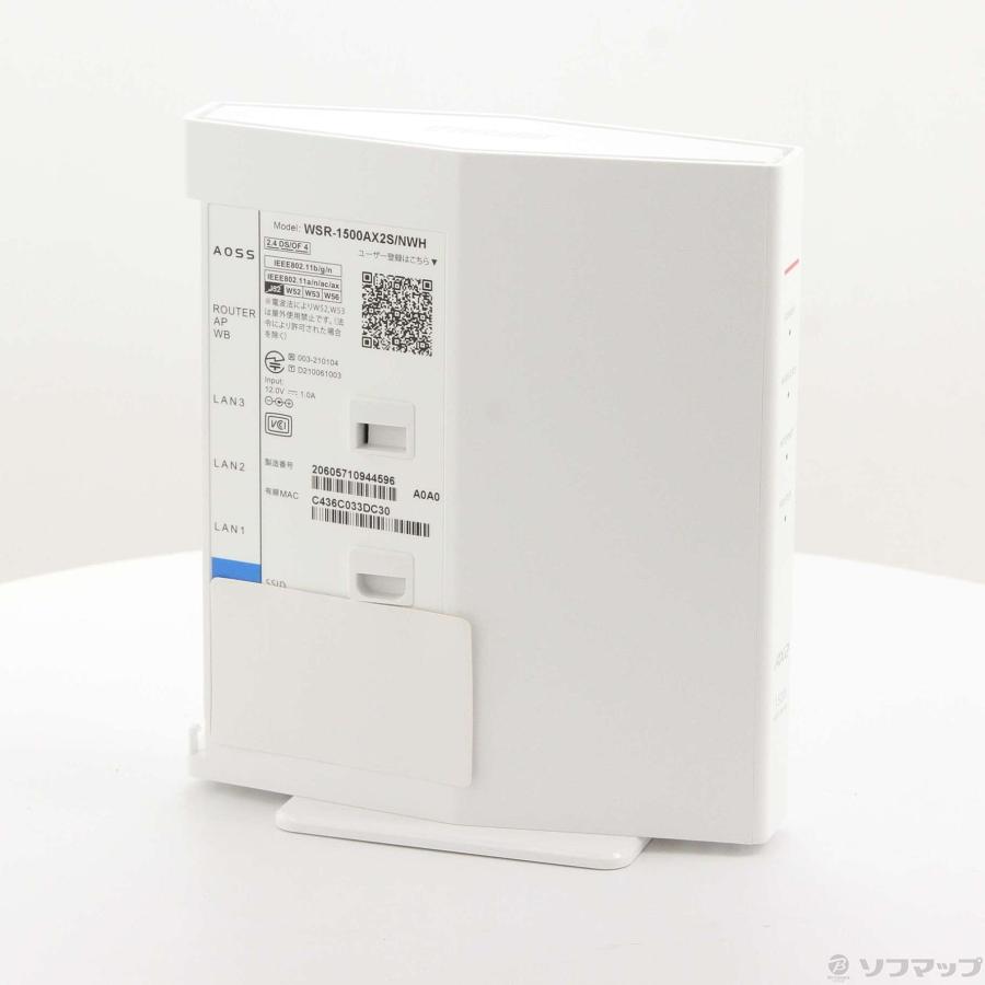〔中古〕BUFFALO(バッファロー）  AirStation WSR-1500AX2S／NWH ホワイト | BUFFALO | 04