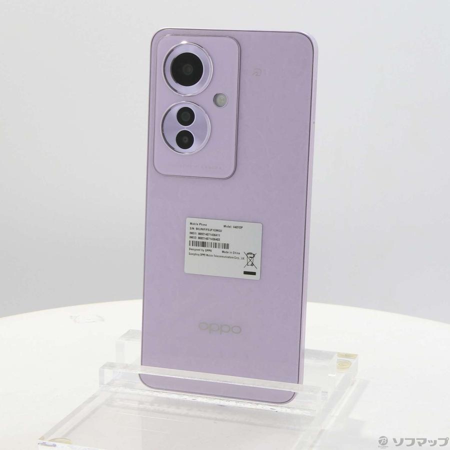 oppo スマートフォン 本体 パープル SIMフリー) オッポ Oppo Reno 13 5G PKM110 デュアルSIM 256GB