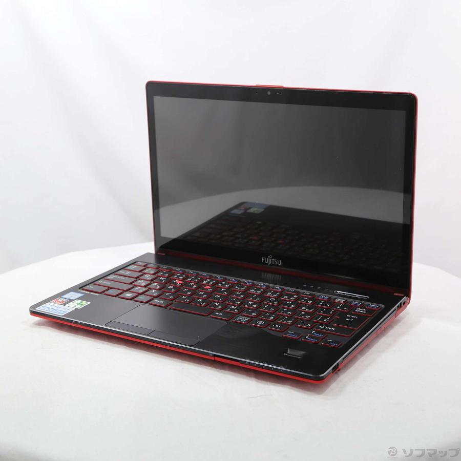 〔中古〕FUJITSU(富士通）  格安安心パソコン LIFEBOOK SH90／X FMVS90XRD2 サテンレッド 〔Windows 10〕 | 富士通 | 01