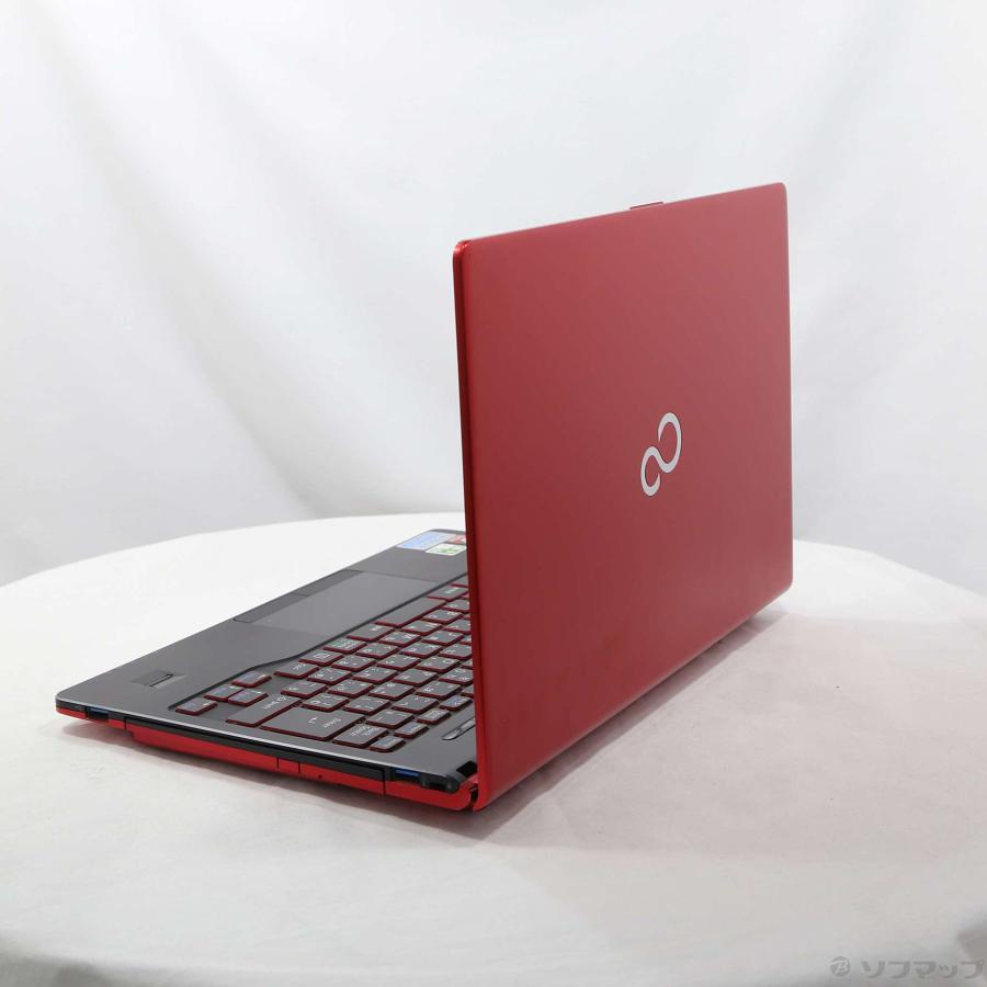 〔中古〕FUJITSU(富士通）  格安安心パソコン LIFEBOOK SH90／X FMVS90XRD2 サテンレッド 〔Windows 10〕 | 富士通 | 02