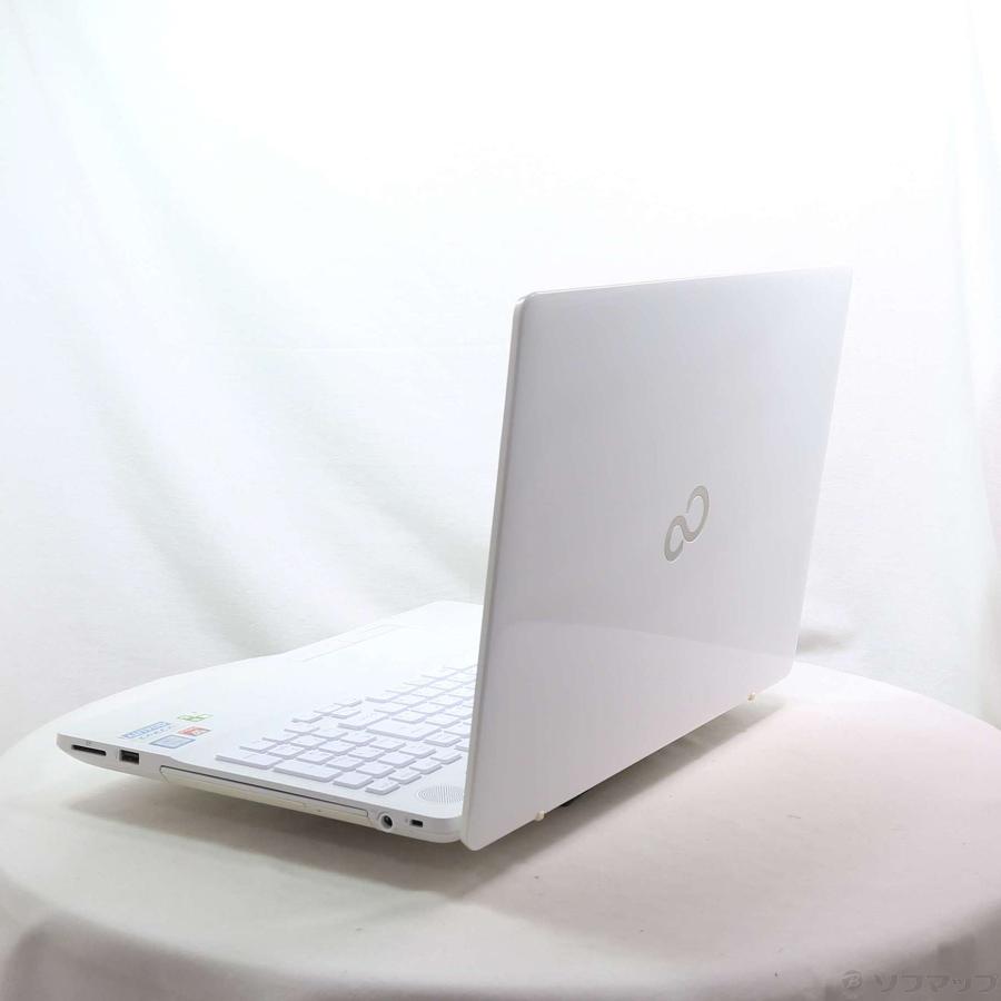 〔中古〕FUJITSU(富士通）  格安安心パソコン LIFEBOOK AH50／D2 FMVA50D2WP プレミアムホワイト 〔Windows 10〕 | 富士通 | 02