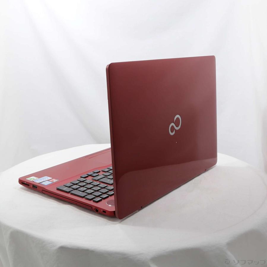 〔中古〕FUJITSU(富士通）  格安安心パソコン LIFEBOOK AH77／W FMVA77WR ガーネットレッド 〔Windows 10〕 | 富士通 | 02
