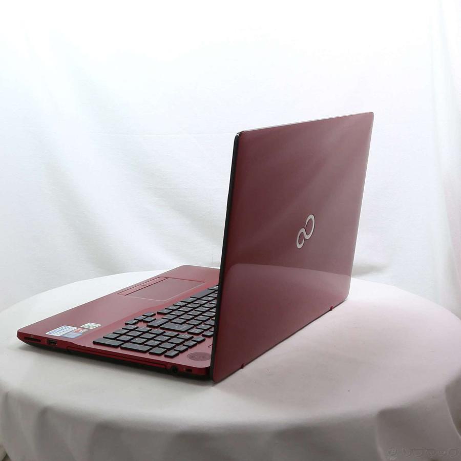〔中古〕FUJITSU(富士通）  格安安心パソコン LIFEBOOK AH45／A3 FMVA45A3R ルビーレッド 〔Windows 10〕 | 富士通 | 02