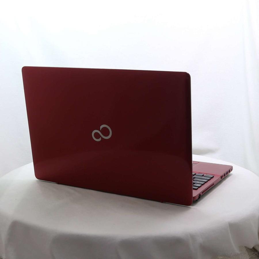 〔中古〕FUJITSU(富士通）  格安安心パソコン LIFEBOOK AH45／A3 FMVA45A3R ルビーレッド 〔Windows 10〕 | 富士通 | 03