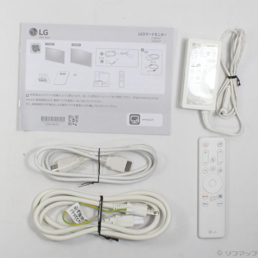 〔中古〕LG(エルジー)  〔展示品〕 LG MyView Smart Monitor 27SR50F-W ホワイト | LGエレクトロニクス | 02