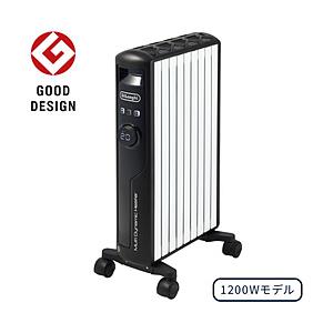 〔中古〕デロンギ  〔展示品〕 マルチダイナミックヒーター  ピュアホワイト+マットブラック MDHS12-BK ［最大10畳］ | デロンギ